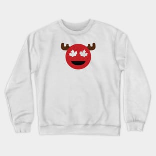 Canada Emoji - Red Crewneck Sweatshirt